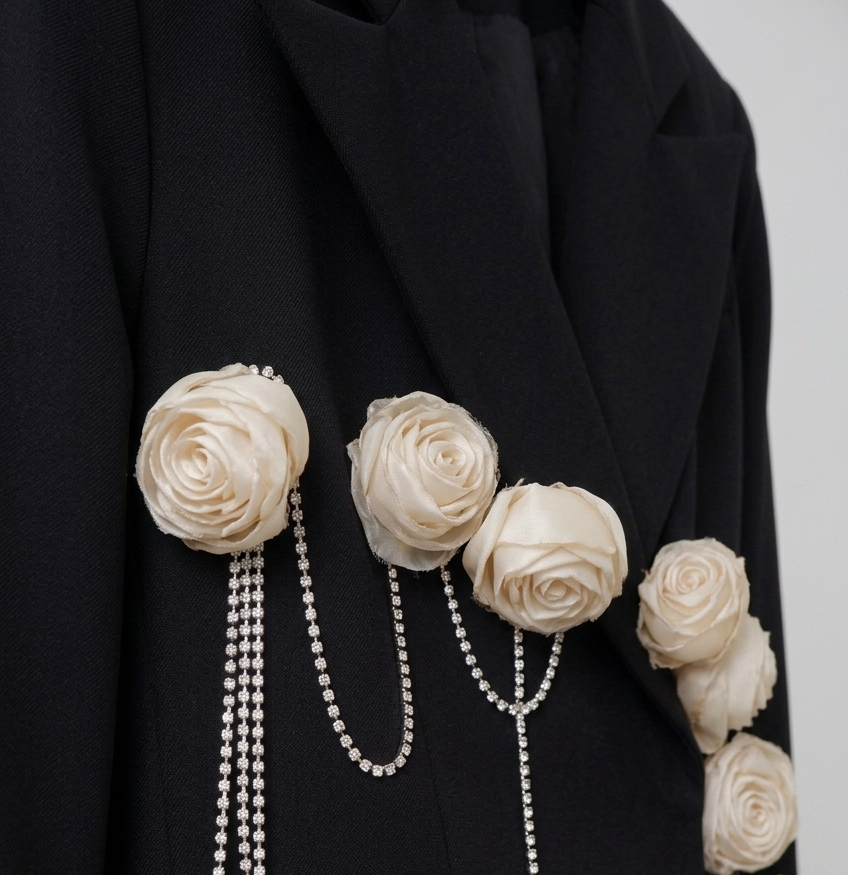Handmade floral Blazer