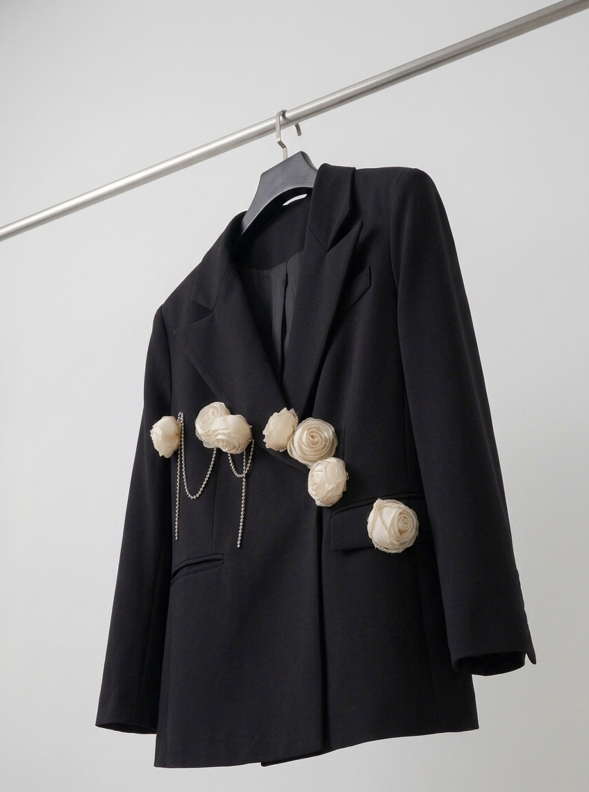Handmade floral Blazer