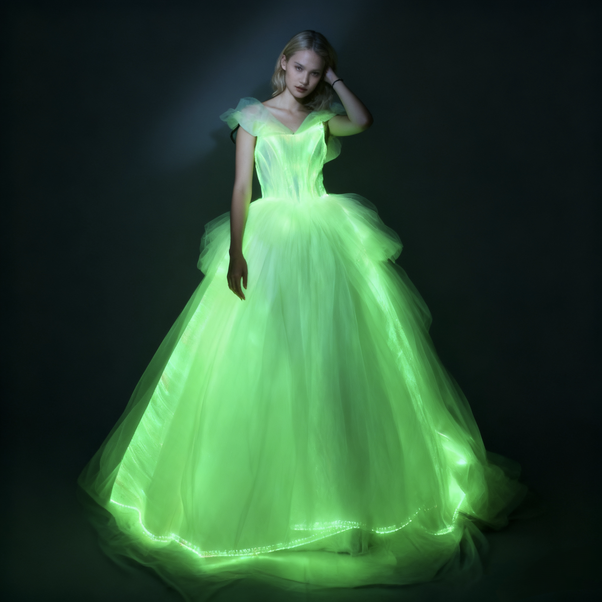 Blurred Memory Optic Fibre Dress